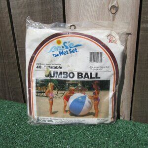 Brand New Intex The Wet Set 48" Inflatable Beach Ball VINTAGE 1983 #59070